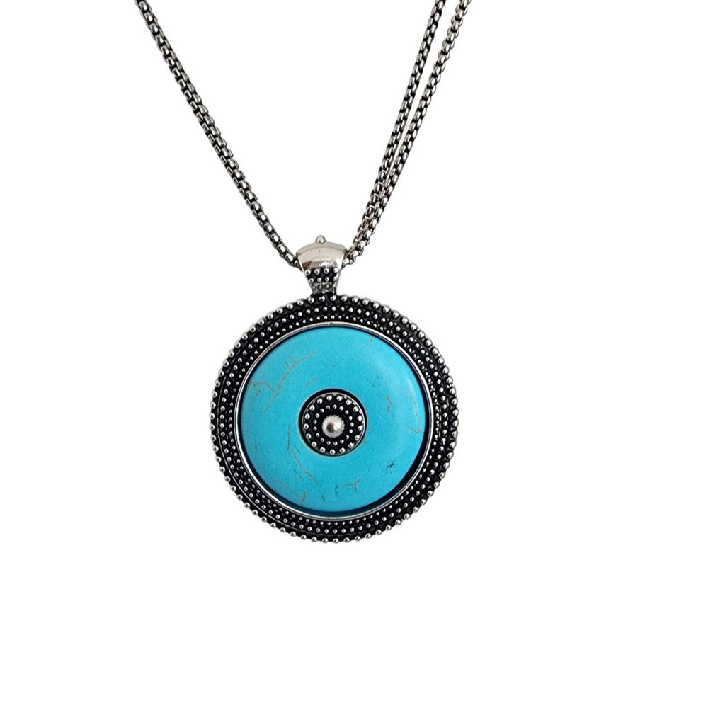 St. Tropez Turquoise Pendant Necklace